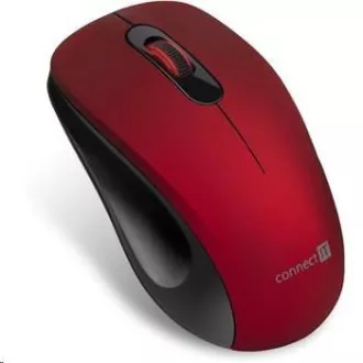 CONNECT IT "MUTE" bezdrôtová optická tichá myš, USB, (+ 1x AA batéria zadarmo), červená CONNECT IT "MUTE" bezdrôtová optická tichá myš, USB, (+ 1x AA batéria zadarmo), červená