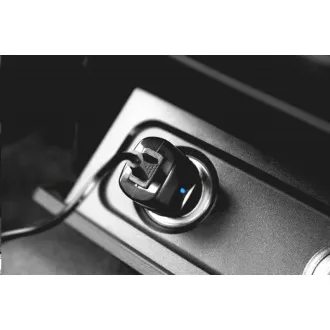 Aligator nabíjačka do auta Turbo charge, 12/24 V, 2, 4 A, USB-C, čierna