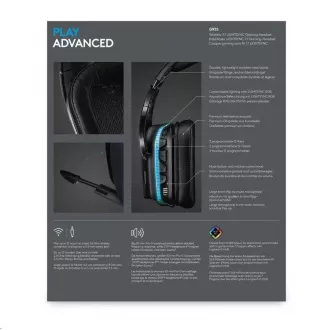 Logitech herné slúchadlá G935, Wireless 7.1, LIGHTSYNC Gaming Headset - EMEA Logitech herné slúchadlá G935, Wireless 7.1, LIGHTSYNC Gaming Headset - EMEA