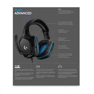 Logitech herné slúchadlá G432 7.1 Wired