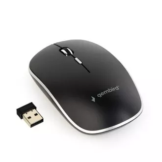 GEMBIRD myš MUSW-4B-01, čierna, bezdrôtová, USB nano receiver GEMBIRD myš MUSW-4B-01, čierna, bezdrôtová, USB nano receiver