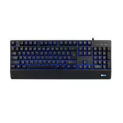 C-TECH Klávesnica KB-104BK, USB, 3 farby podsvietenia, čierna, CZ/SK