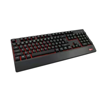 C-TECH Klávesnica KB-104BK, USB, 3 farby podsvietenia, čierna, CZ/SK