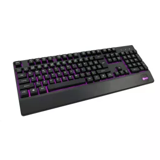 C-TECH Klávesnica KB-104BK, USB, 3 farby podsvietenia, čierna, CZ/SK