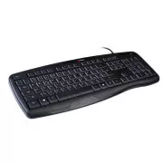 C-TECH Klávesnica KB-107 USB, ERGO, čierna, SK/SK