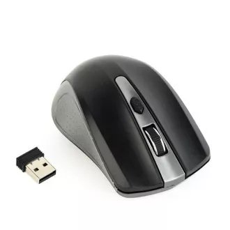 GEMBIRD myš MUSW-4B-04-GB, šedo-čierna, bezdrôtová, USB nano receiver GEMBIRD myš MUSW-4B-04-GB, šedo-čierna, bezdrôtová, USB nano receiver