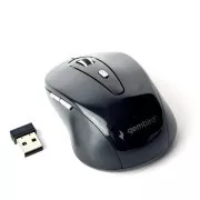 GEMBIRD myš MUSW-6B-01, čierna, bezdrôtová, USB nano receiver
