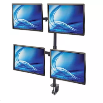 MANHATTAN Stolový držiak (univerzálny) pre 4 Monitory LCD, 13” až 32”, 8kg
