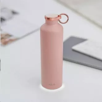 Equa Smart - múdra fľaša, oceľ, mramor, Pink Blush