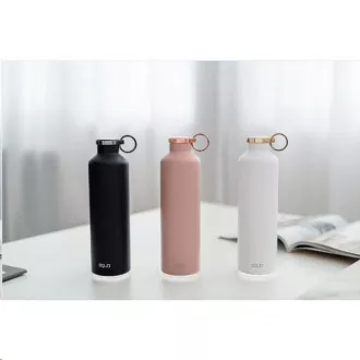 Equa Smart - múdra fľaša, oceľ, mramor, Pink Blush