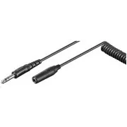 PREMIUMCORD Kábel predlžovací audio Jack 6, 3mm M/F špirálový 1m - 5m