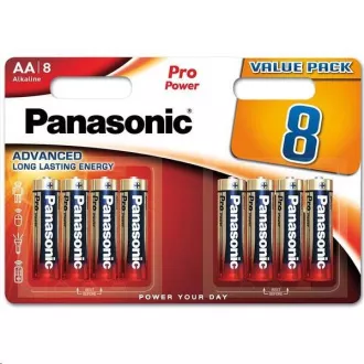 PANASONIC Alkalické batérie Pre Power LR6PPG/8BW AA 1, 5V (Blister 8ks)