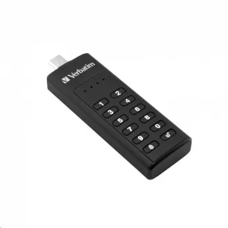 VERBATIM USB C 3.1 Drive 64 GB - Keypad Secure (R:160/W:140 MB/s) GDPR VERBATIM USB C 3.1 Drive 64 GB - Keypad Secure (R:160/W:140 MB/s) GDPR