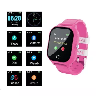 LAMAX WatchY2 Pink - detské smart watch