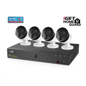 iGET HOMEGUARD HGNVK85304 Kamerový PoE systém so SMART detekciou pohybu, 8-kanálový FullHD NVR + 4x FullHD vonkajšia kamera iGET HOMEGUARD HGNVK85304 Kamerový PoE systém so SMART detekciou pohybu, 8-kanálový FullHD NVR + 4x FullHD vonkajšia kamera