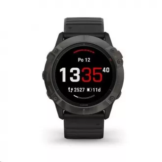 Garmin GPS športové hodinky fenix6X PRO Solar, TitaniumGrayDLC/Black Band (MAP/Music)