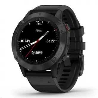 Garmin GPS športové hodinky fenix 6 PRO Glass, Black/Black Band (MAP/Music) Garmin GPS športové hodinky fenix 6 PRO Glass, Black/Black Band (MAP/Music)
