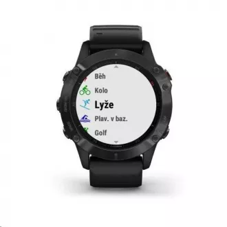 Garmin GPS športové hodinky fenix 6 PRO Glass, Black/Black Band (MAP/Music) Garmin GPS športové hodinky fenix 6 PRO Glass, Black/Black Band (MAP/Music)