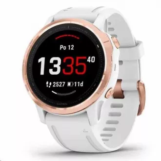 Garmin GPS športové hodinky fenix6S PRO Glass, RoseGold/White Band (MAP/Music) Garmin GPS športové hodinky fenix6S PRO Glass, RoseGold/White Band (MAP/Music)