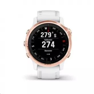 Garmin GPS športové hodinky fenix6S PRO Glass, RoseGold/White Band (MAP/Music) Garmin GPS športové hodinky fenix6S PRO Glass, RoseGold/White Band (MAP/Music)