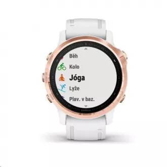 Garmin GPS športové hodinky fenix6S PRO Glass, RoseGold/White Band (MAP/Music) Garmin GPS športové hodinky fenix6S PRO Glass, RoseGold/White Band (MAP/Music)