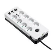Eaton Protection Box 8 Tel @ USB FR, prepäťová ochrana, 8 zásuviek, 2x USB nabíjačka, 1m