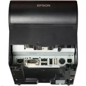 EPSON TM-T88VI pokladničná tlačiareň, RS232/USB/LAN, buzzer, čierna, so zdrojom