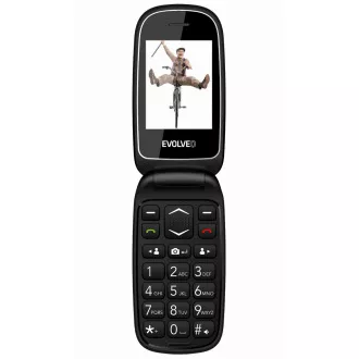 EVOLVEO EasyPhone FD, mobilný telefón pre seniorov s nabíjacím stojanom (červená farba)