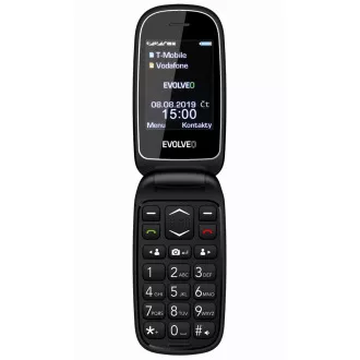 EVOLVEO EasyPhone FD, mobilný telefón pre seniorov s nabíjacím stojanom (červená farba)