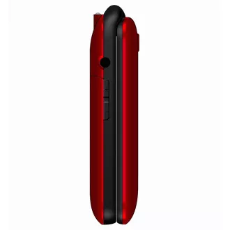 EVOLVEO EasyPhone FD, mobilný telefón pre seniorov s nabíjacím stojanom (červená farba)