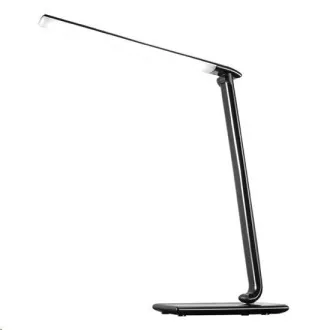 Solight LED stolná lampička stmievateľná, 12W, voľba teploty svetla, USB, čierny lesk