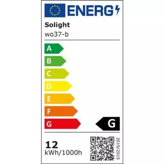 Solight LED stolná lampička stmievateľná, 12W, voľba teploty svetla, USB, čierny lesk
