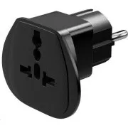 Goobay Univerzálny cestovný adaptér pre zahraničné spotrebiče do CZ zásuvky IEC 320 C13