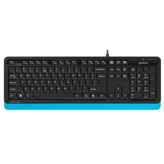 A4tech FK10 FSTYLER, klávesnica, CZ/US, USB, modrá farba