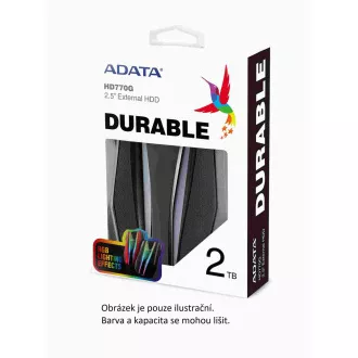 ADATA Externý HDD 1TB 2,5" USB 3.2 HD770G, červená
