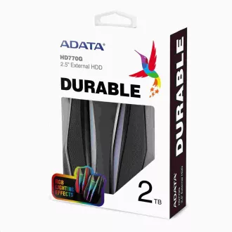 ADATA Externý HDD 2TB 2,5" USB 3.2 HD770G, čierna