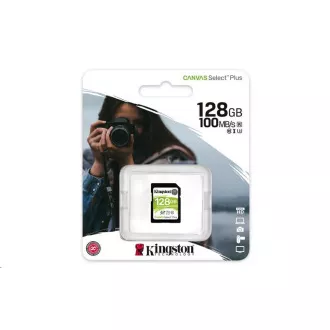 Kingston 128GB SecureDigital Canvas Select Plus (SDXC) 100R 85W Class 10 UHS-I
