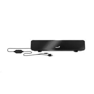 GENIUS repro USB SoundBar 100/ drôtový/ 6W/ USB/ 3, 5" jack/ čierny