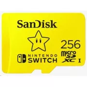 SanDisk MicroSDXC 256GB karta pre Nintendo Switch (R:100/W:90 MB/s, UHS-I, V30, U3, C10, A1) licensed Product, Super Mario