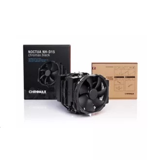 NOCTUA Chladič CPU NH-D15 chromax.black, 2x 140mm, LGA1851, AM5, čierna