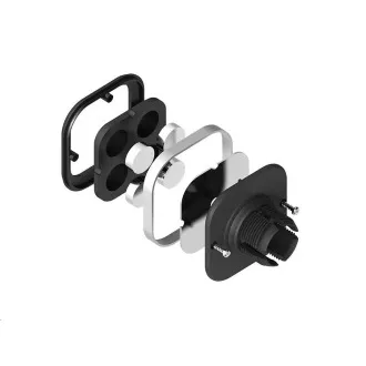 CONNECT IT InCarz 4Strong360 CARBON univerzálny magnetický držiak do auta, 4 magnety, červený