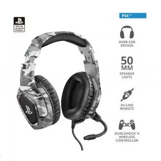 TRUST slúchadlá GXT 488 Forze-G PS4 Gaming Headset - Sony Licensed - grey