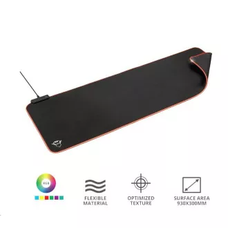 TRUST podložka pod myš GXT 764 Glide-Flex XXL RGB-illuminated Flexible Mouse Pad