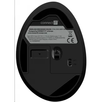 CONNECT IT FOR HEALTH ergonomická vertikálna myš, bezdrôtová, čierna