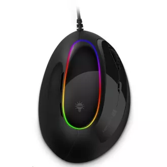 CONNECT IT GAME FOR HEALTH ergonomická vertikálna myš, drôtová, čierna