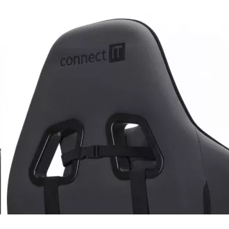CONNECT IT herné kreslo Monaco Pro, látkové, šedo-čierne