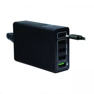 4smarts nabíjačka do siete VoltPlug Quick Charge 3.0, 4x USB, 1x USB-C, PD a PPS, čierna 4smarts nabíjačka do siete VoltPlug Quick Charge 3.0, 4x USB, 1x USB-C, PD a PPS, čierna