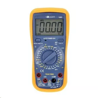 Solight profesionálny multimeter, true RMS
