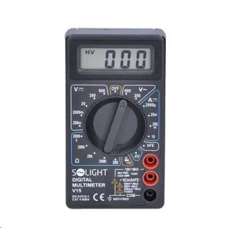 Solight multimeter, max. AC 500V, max. DC 500V / 10A, test diódy, bzučiak Solight multimeter, max. AC 500V, max. DC 500V / 10A, test diódy, bzučiak