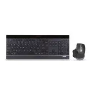 RAPOO set klávesnica a myš 9900M multi-mode bezdrôtový ultra-slim CZ/SK, čierna
